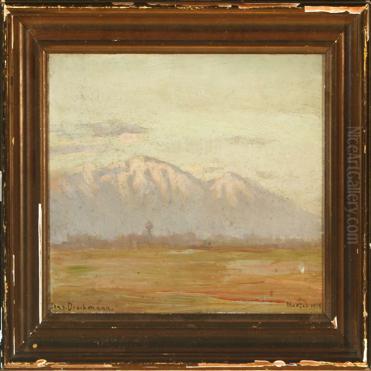 Mountain Scenery, Mexico Oil Painting by Jens Holger Drachmann