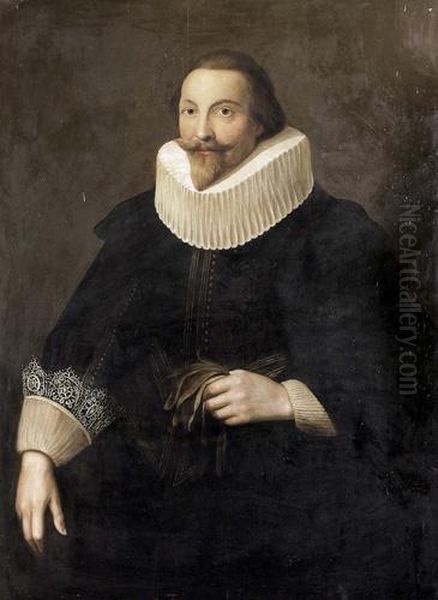 Portrat Eines Herrn. Oil Painting by John Holland