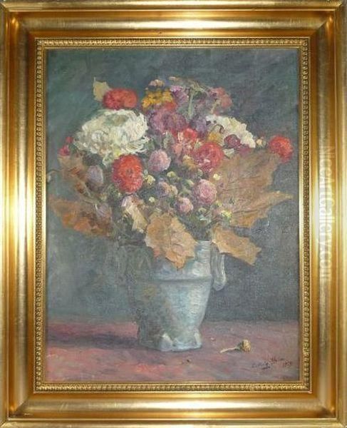  Bouquet De Fleurs  Oil Painting by Ludvig Holm