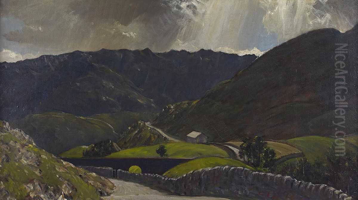 Tebay Fells Oil Painting by Charles Holmes