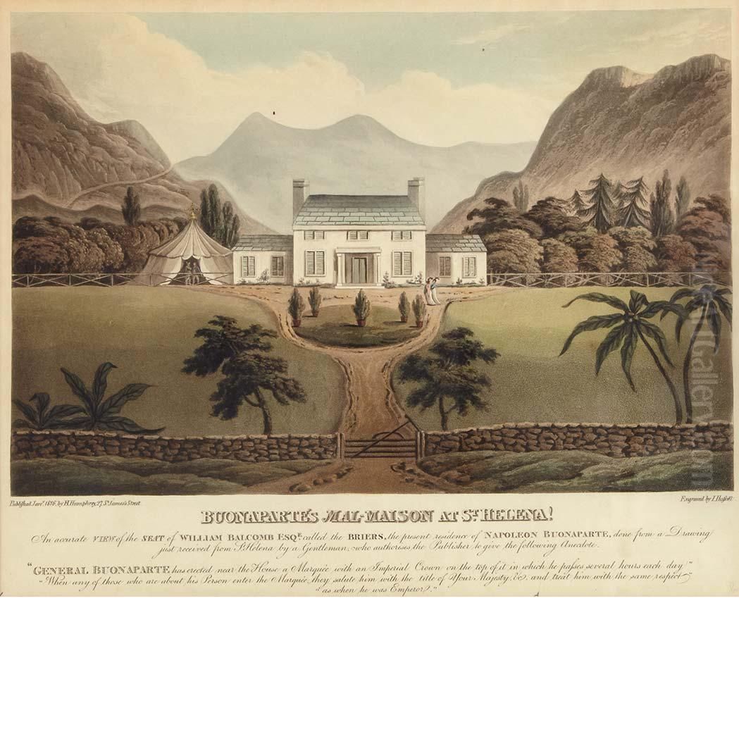 Buonaparte's Mal-maison At St. Helena! Oil Painting by Humphrey Hopper