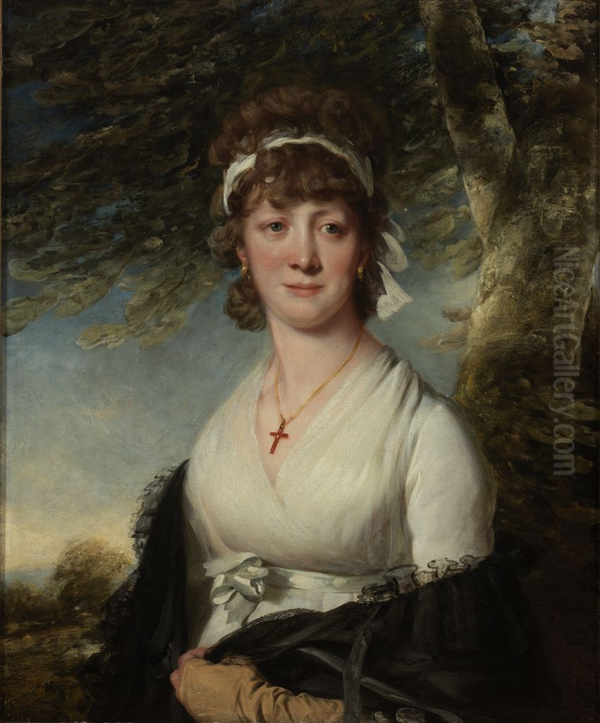 Portrait Of A Lady Oil Painting by John Hoppner