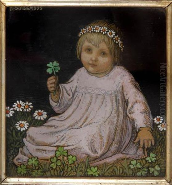 'geburtstagskind' Oil Painting by Hans Huber-Sulzemoos