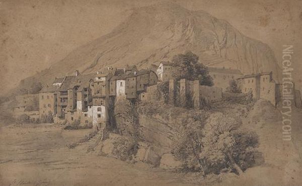 St. Claude Oil Painting by Jean-Baptiste Louis Hubert