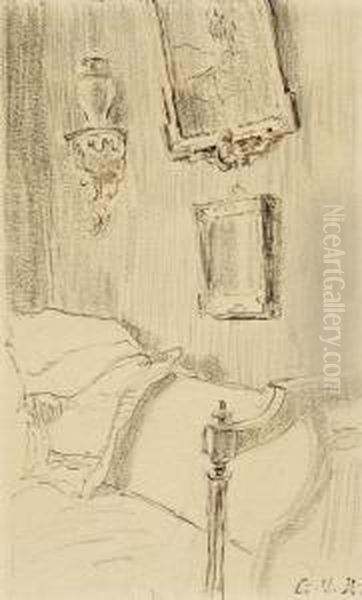 La Chambre A Coucher Oil Painting by Georges-Victor Hugo