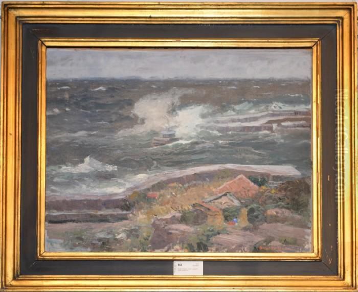 Kustparti Oil Painting by Oscar Hullgren