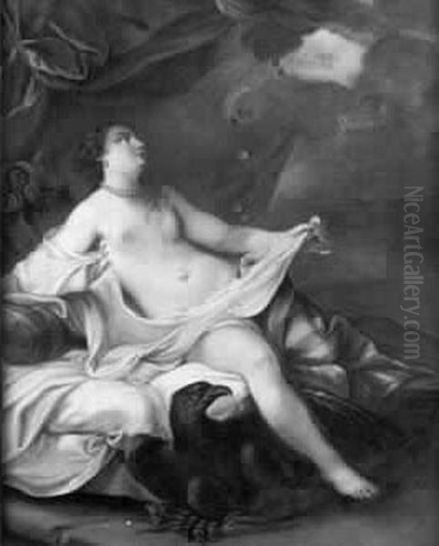 Ecole Francaise Du Xviiie Siecle Oil Painting by L. Huquier