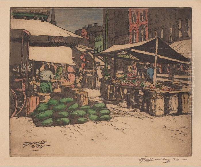 Etching Oil Painting by Edward Timothy Hurley