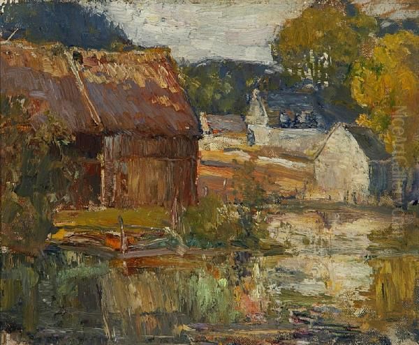 Chez Thomas Fortin Oil Painting by Frederick William Hutchison