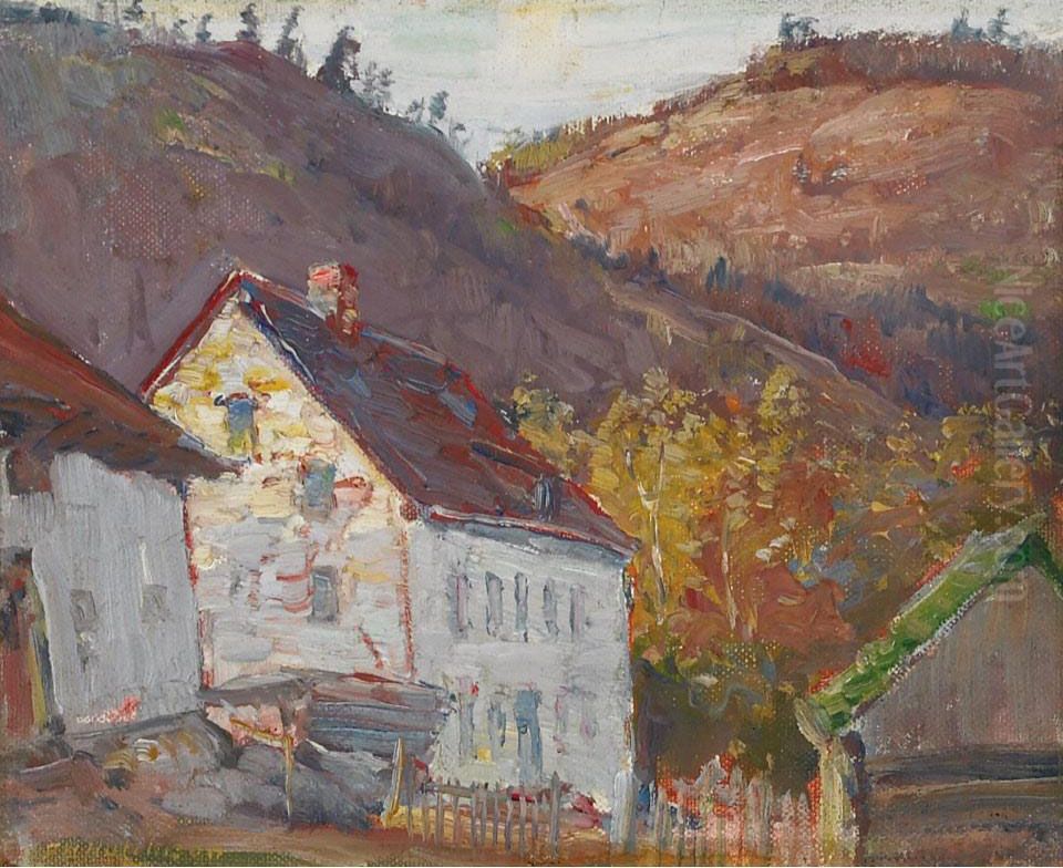 Old Mill, Baie St-paul Oil Painting by Frederick William Hutchison