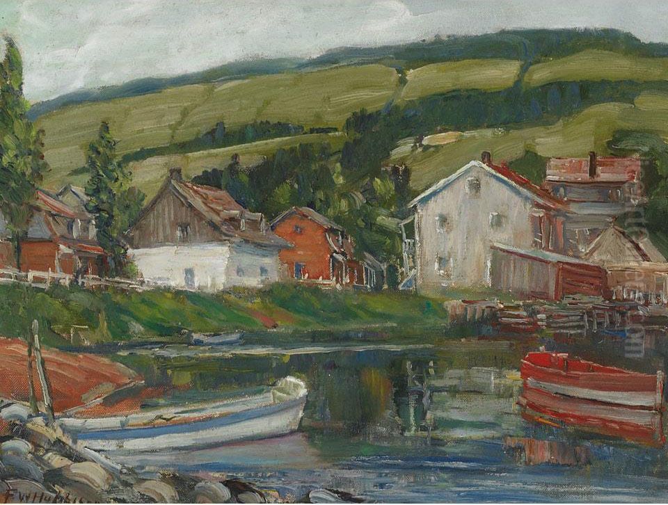 Baie St-paul Oil Painting by Frederick William Hutchison