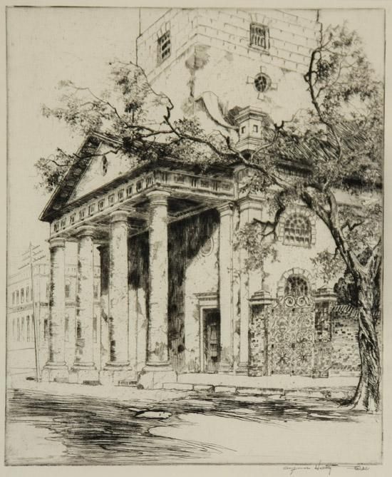 Old St. Michael's, Charleston, Sc Oil Painting by Alfred Heber Hutty