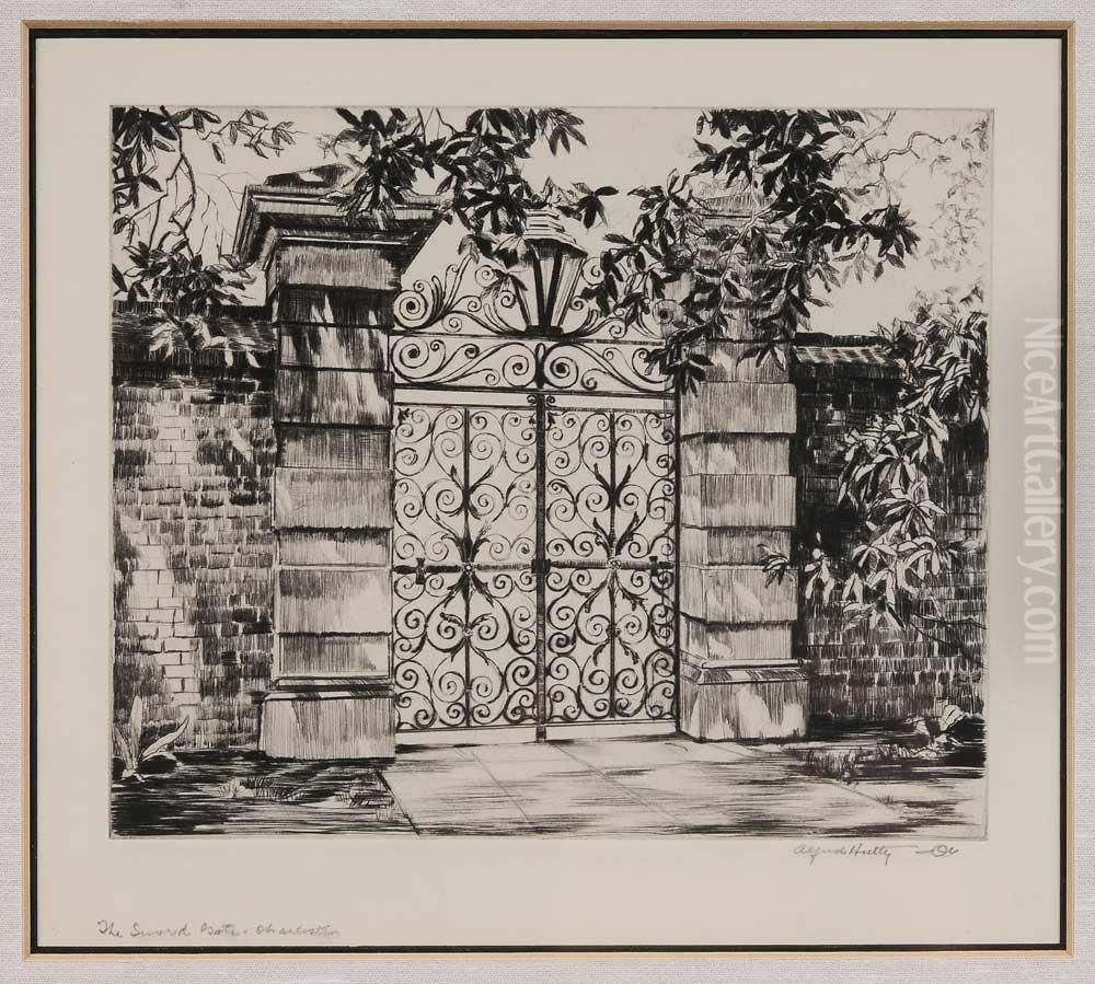 The Sword Gate, Charleston Oil Painting by Alfred Heber Hutty