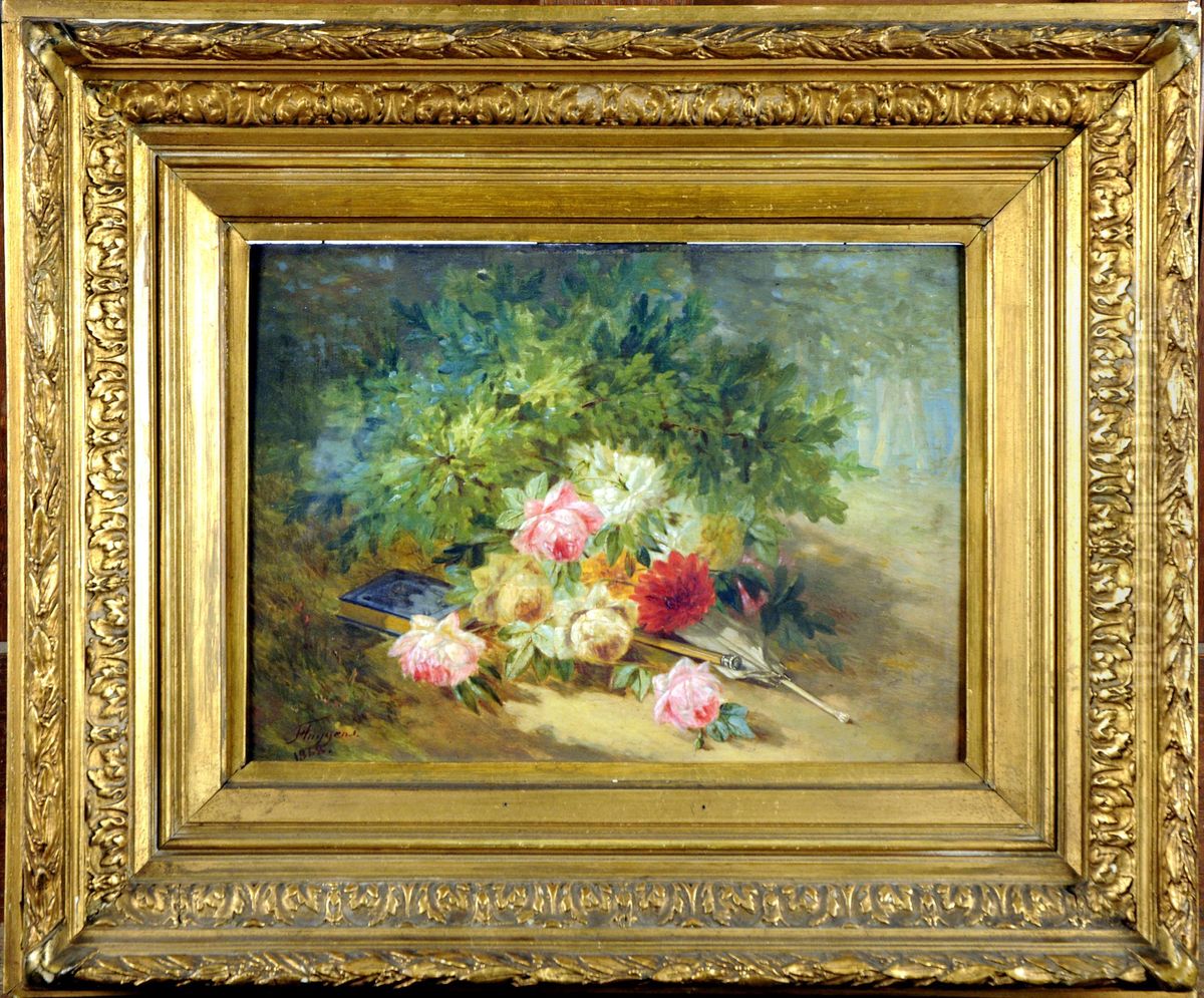 Bouquet De Fleurs Oil Painting by Francois-Joseph Huygens