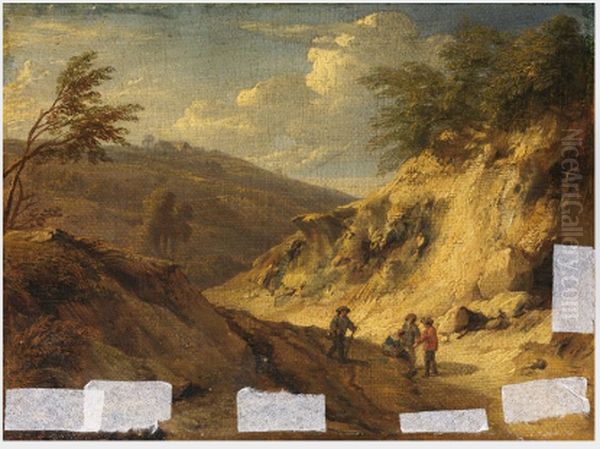 Landscape With Figures Oil Painting by Cornelis Huysmans