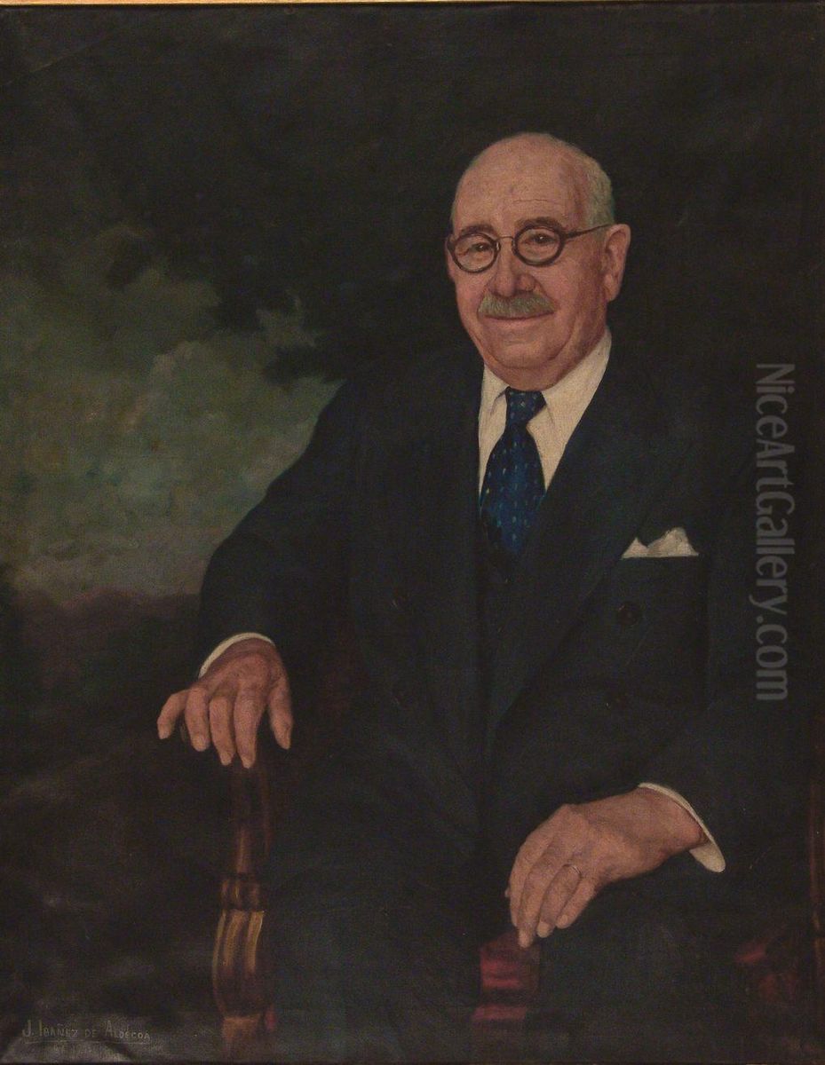 Retrato Del Sr. Sagozola Oil Painting by Julian Ibanez De Aldecoa Y Arana
