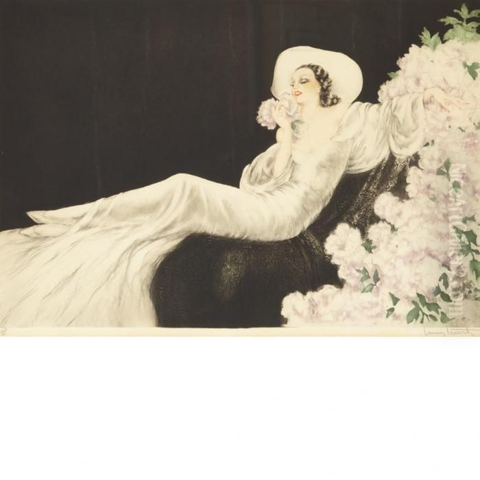 Love's Blossom Oil Painting by Louis Icart