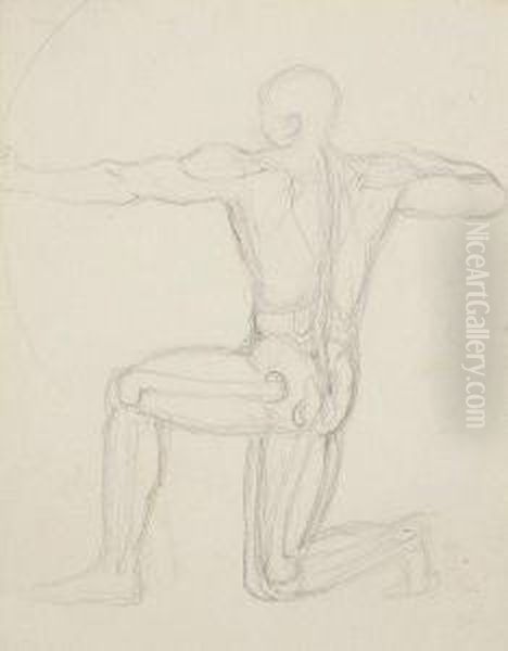 Etude D'archer Oil Painting by Rene Iche