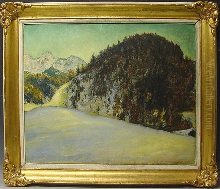 Schloss Elmau Bei Garmisch Oil Painting by Arthur Illies