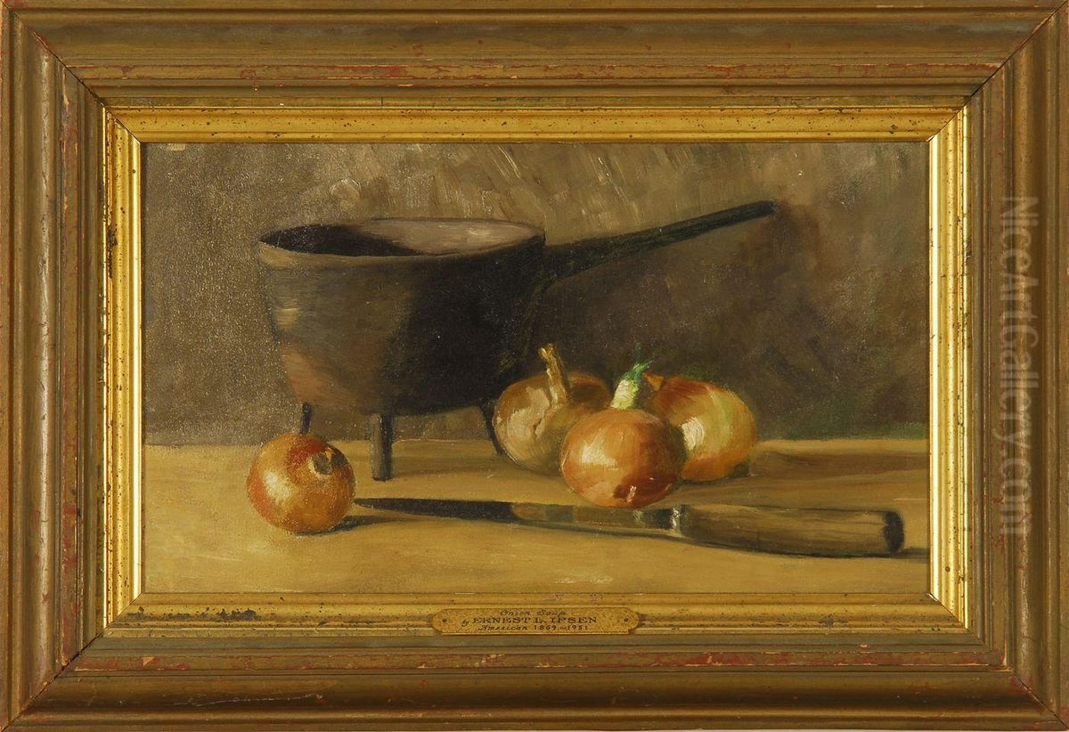 Onion Soup Oil Painting by Ernest Ludwig Ipsen