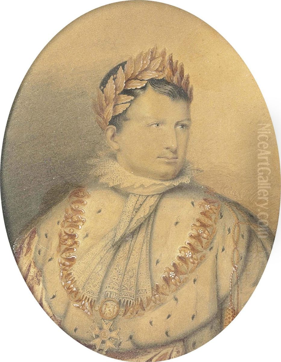 Portrait Of Napoleon Oil Painting by Jean-Baptiste Isabey