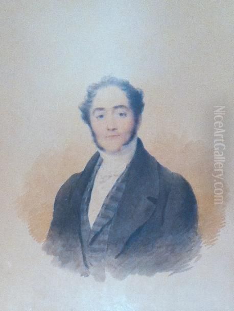 Portrait D'homme Oil Painting by Jean-Baptiste Isabey