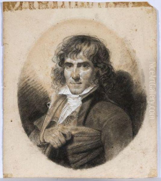 Portrait Du Sculpteur Joseph Chinard Oil Painting by Jean-Baptiste Isabey