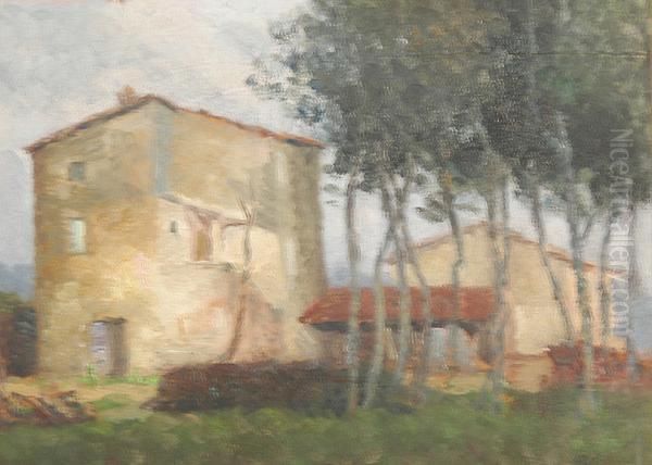 Cascinale Oil Painting by Raffaello Isola