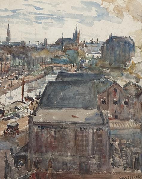 View Of Delft Oil Painting by Isaac Lazarus Israels