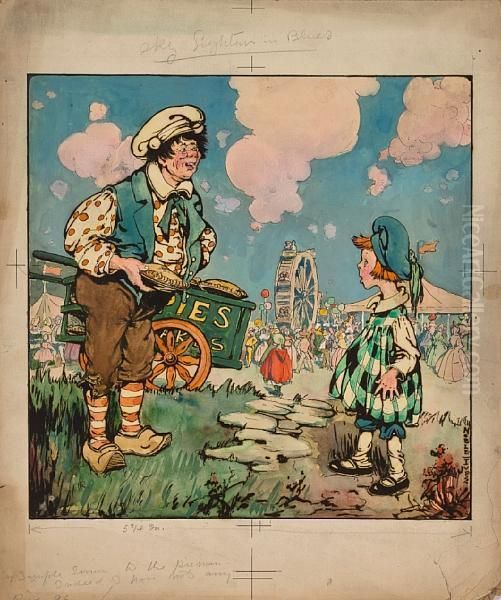 Simple Simon Oil Painting by Sarah Noble Ives