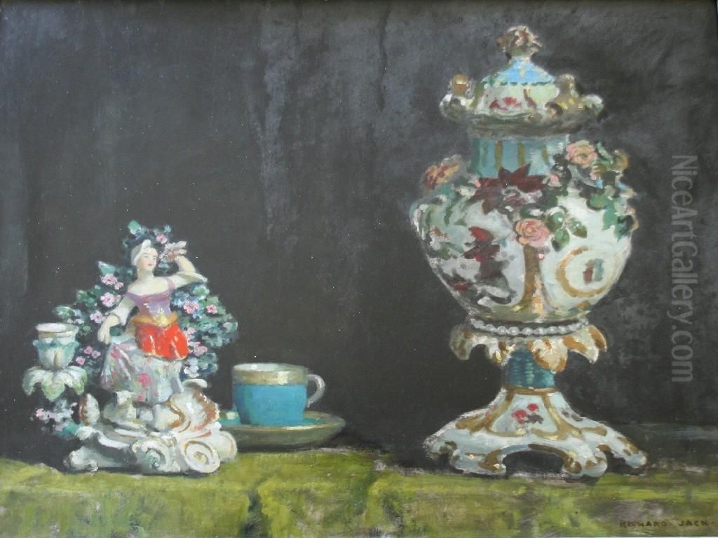 A Love Of Meissen Oil Painting by Richard Jack