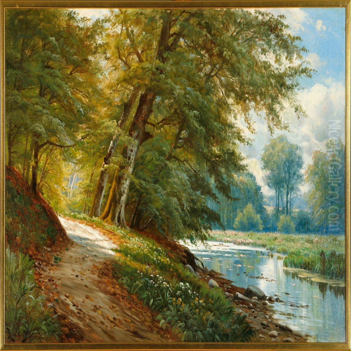 Scene Oil Painting by A. G. Jacobsen