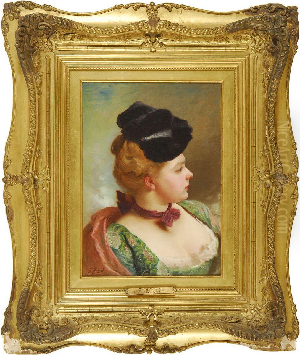 Day Dreams Oil Painting by Jacquet Gustave