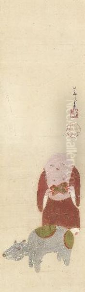 Fushimi Dolls Oil Painting by Ito Jakuchu