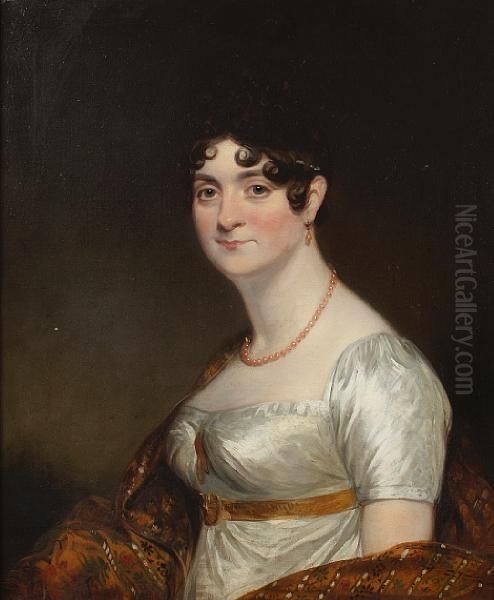 A Portrait Of A Lady Oil Painting by Archer James Oliver