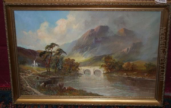 Allanwater, 
Nr Dunblane, 
Sterling Oil Painting by Frances E. Jamieson