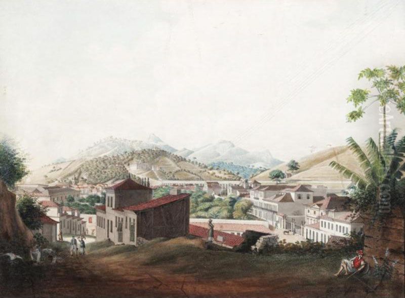 View Of The Aqueduct Of Rio Di Janiero Oil Painting by Jacob Janssen