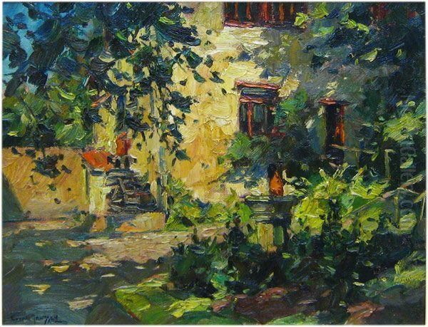 Maison Oil Painting by Ludovic Janssen