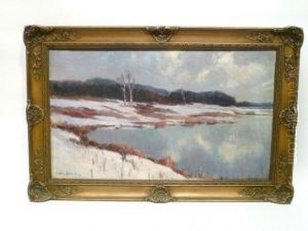 Etang Oil Painting by Ludovic Janssen