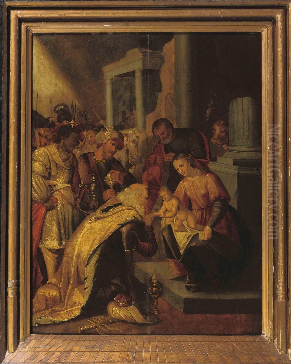 The Adoration Of The Magi Oil Painting by Abraham Janssens