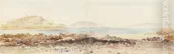 Costal Views Of Jersey Oil Painting by Charles A. Jaques