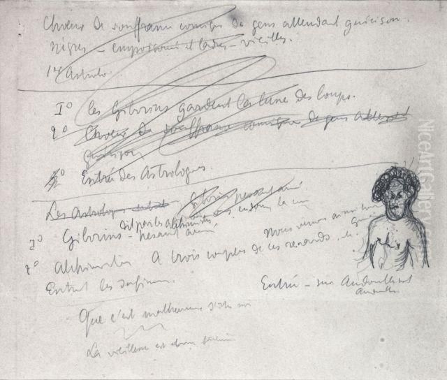 Personnage De Pantagruel Oil Painting by Alfred Jarry