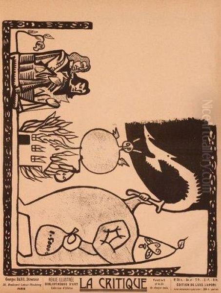 Ubu Roi 
Programme Pour Le Theatre De L'oeuvre Oil Painting by Alfred Jarry