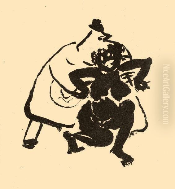 Untitled Oil Painting by Alfred Jarry