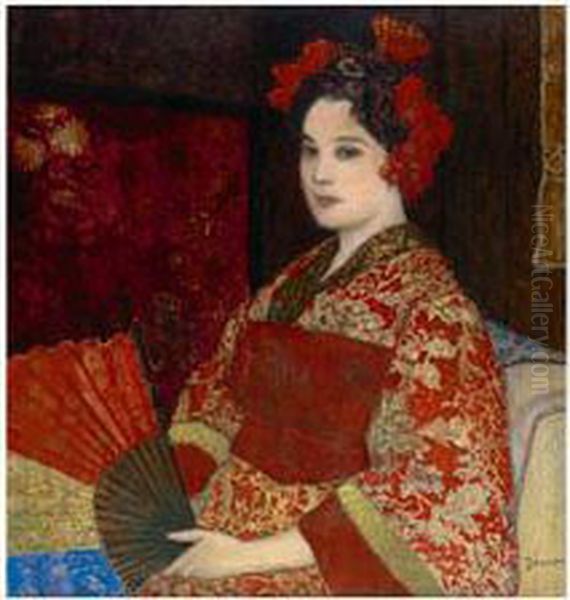 Voros Oil Painting by Pal Javor