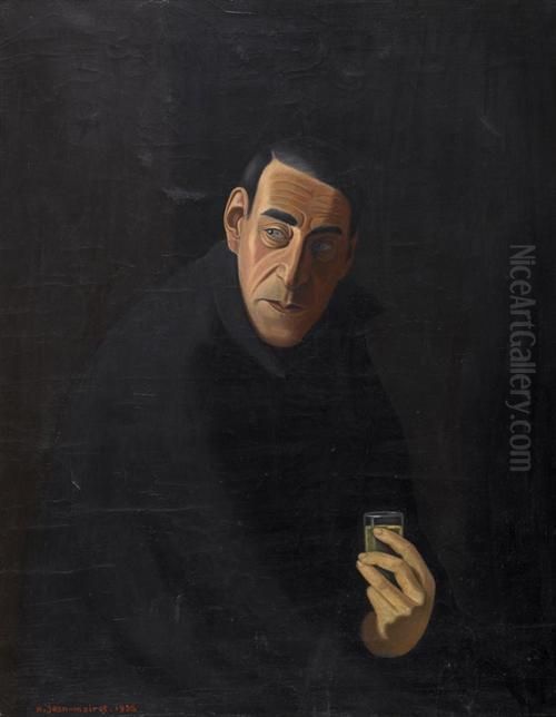 Portrait De Pedro Meylan. 1938 Oil Painting by Roger Henri Jean-Mairet