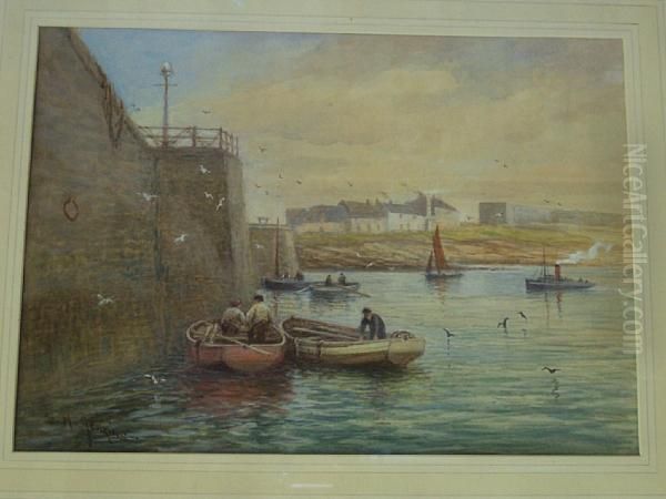 Crab Pots Oil Painting by George Henry Jenkins