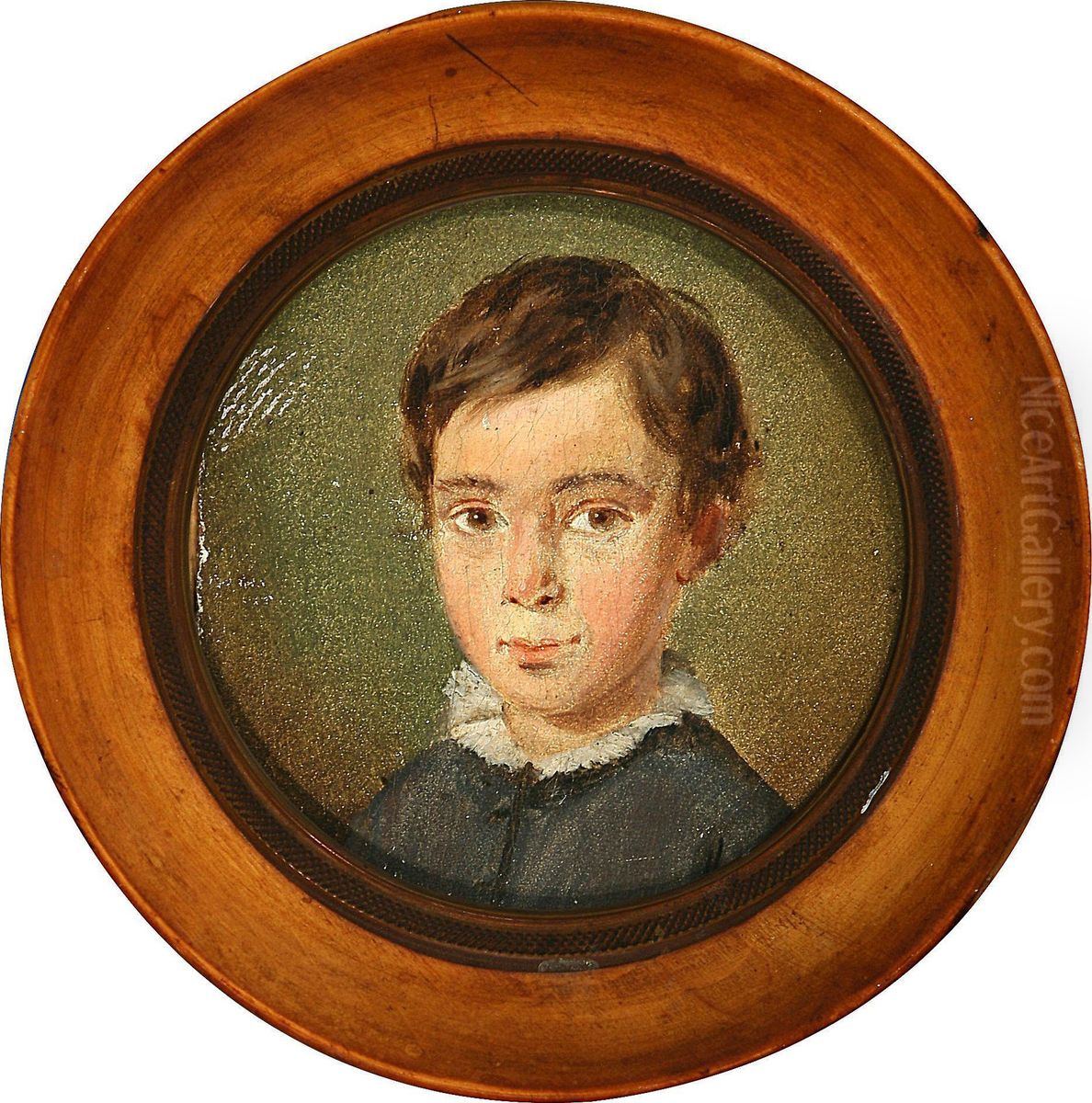 Sofus Thorkild.Egerslevmagle Praestegaard Oil Painting by C. A. Jensen