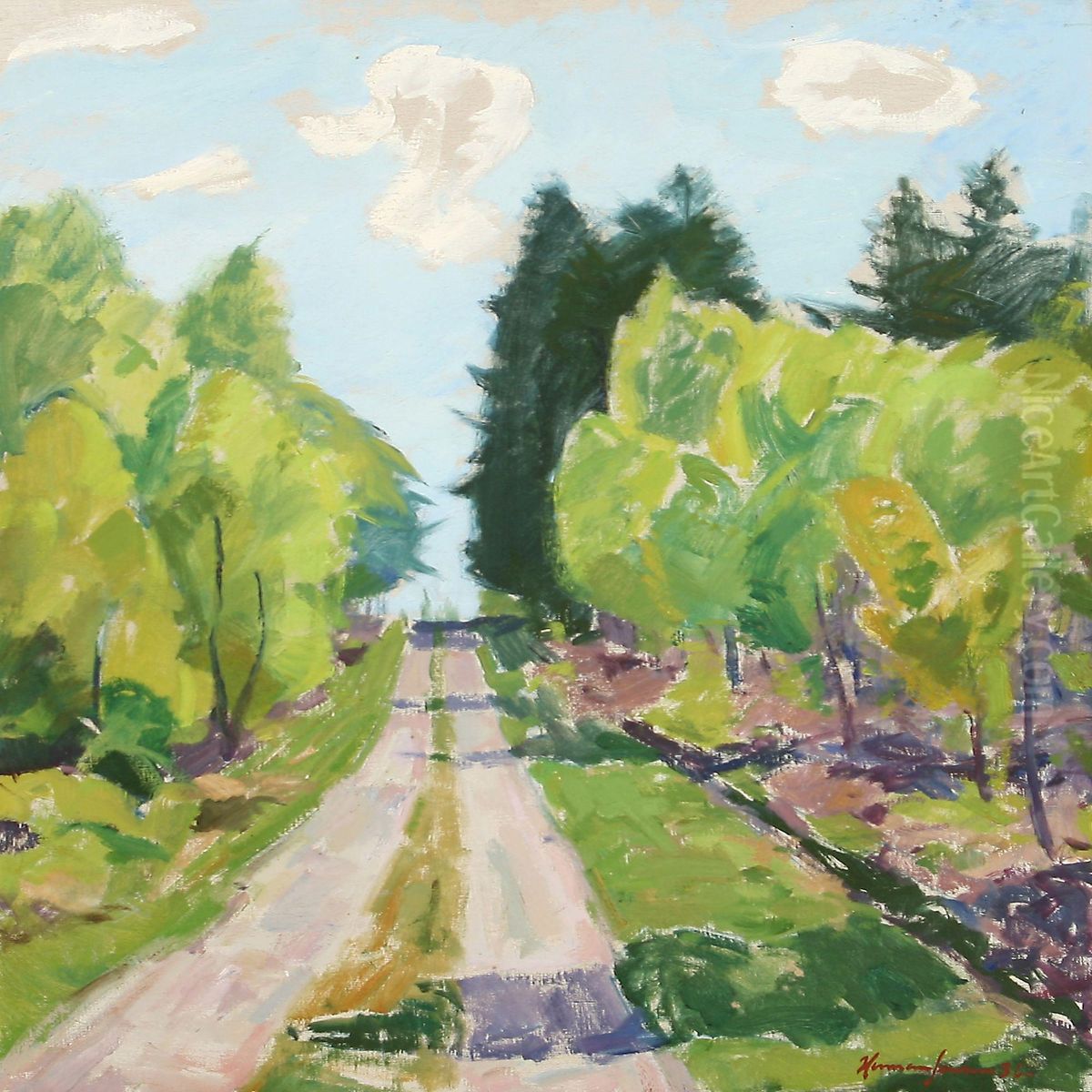 Ro Plantage. Oil Painting by Herman Jensen