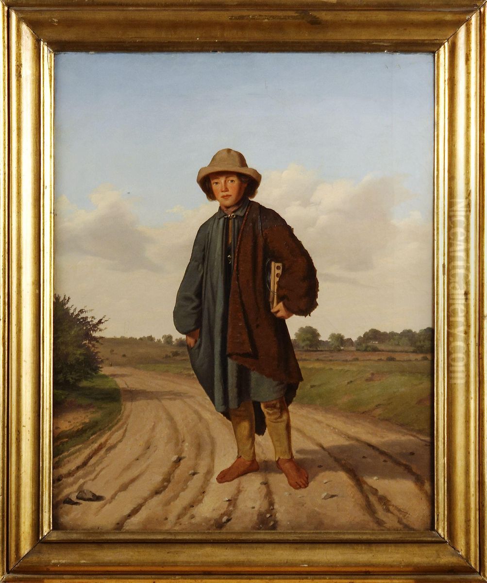 Rattfangaren Oil Painting by Johannes Jensen